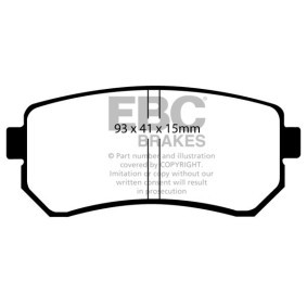 Osta Jarrupalat, levyjarru EBC Brakes:llä DP61769 edullisesti hintaan 144323,73 €