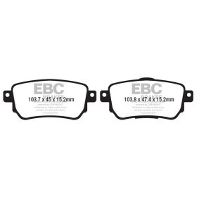 Osta Jarrupalat, levyjarru EBC Brakes:llä DP62219 edullisesti hintaan 144323,73 €