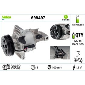 Compre Compressor de ar condicionado de VALEO online para MICRA V (K14) a preços moderados
