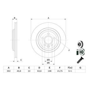 Bremsscheibe 0 986 479 E85 von BOSCH günstig für 60,89 € online kaufen