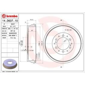 Acquista Tamburi freni da BREMBO online per HILUX Pick-up (GUN1_) a prezzi moderati