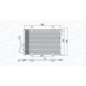 Achetez des Condenseur, climatisation MAGNETI MARELLI 350203775000 à prix pour 69,67 €