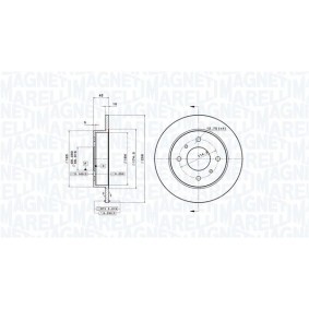 Bremsscheibe 360406035701 von MAGNETI MARELLI günstig für 46,04 € online kaufen