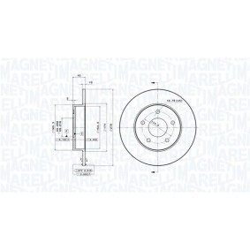 Bremsscheibe 360406056101 von MAGNETI MARELLI günstig für 54,14 € online kaufen