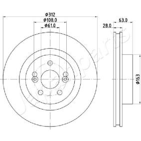 Bremsscheibe DI-0701 von JAPANPARTS günstig für 113,20 € online kaufen