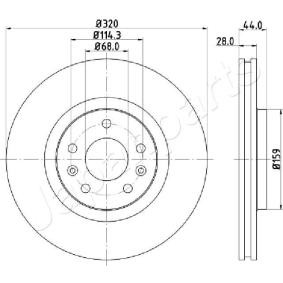 Bremsscheibe DI-0702 von JAPANPARTS günstig für 127,73 € online kaufen