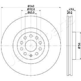 Bremsscheibe DI-0907 von JAPANPARTS günstig für 118,92 € online kaufen