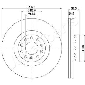 Bremsscheibe für AUDI von JAPANPARTS