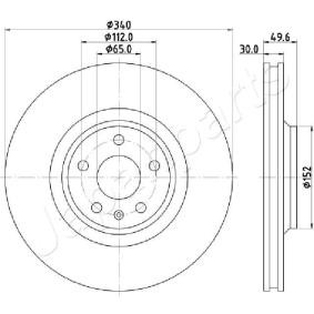 Bremsscheibe für AUDI von JAPANPARTS