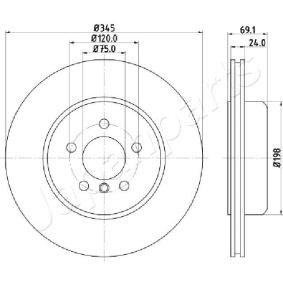 Bremsscheibe DP-0124 von JAPANPARTS günstig für 115,16 € online kaufen