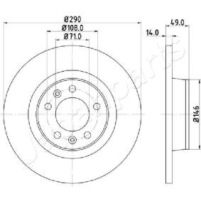 Bremsscheibe für FIAT von JAPANPARTS