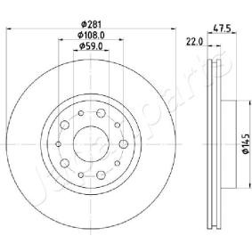 Bremsscheibe DP-0229 von JAPANPARTS günstig für 75,06 € online kaufen