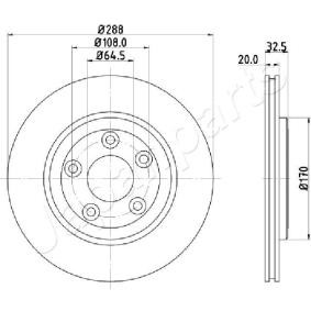 Bremsscheibe DP-0315 von JAPANPARTS günstig für 59,91 € online kaufen
