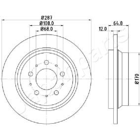 Bremsscheibe DP-0321 von JAPANPARTS günstig für 59,98 € online kaufen