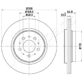 Bremsscheibe DP-0326 von JAPANPARTS günstig für 93,94 € online kaufen