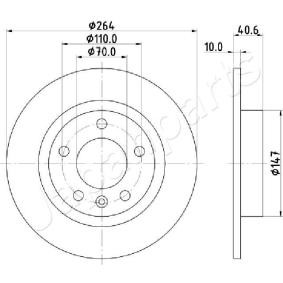 Bremsscheibe DP-0400 von JAPANPARTS günstig für 45,68 € online kaufen