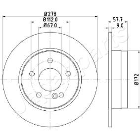 Bremsscheibe DP-0508 von JAPANPARTS günstig für 59,51 € online kaufen
