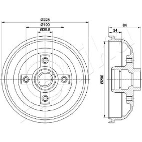Bremsscheibe 60-00-0501 von ASHIKA günstig für 42,21 € online kaufen