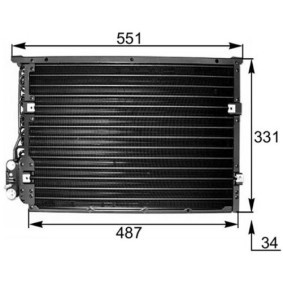 Klimakondensator AC 177 000S von MAHLE ORIGINAL günstig für 86,55 € online kaufen