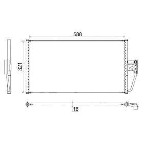 Klimakondensator AC 266 000S von MAHLE ORIGINAL günstig für 113,41 € online kaufen