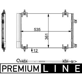 Compre Condensador de ar condicionado de MAHLE ORIGINAL online para 307 três volumes a preços moderados