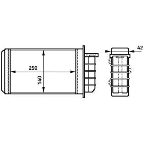 Achetez des Radiateur de chauffage MAHLE ORIGINAL AH 148 000S à prix pour 32,10 €
