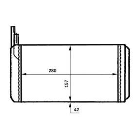 Achetez des Radiateur de chauffage MAHLE ORIGINAL AH 160 000S à prix pour 27,43 €