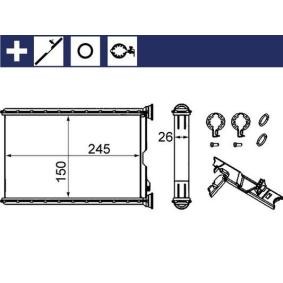 Wärmetauscher, Innenraumheizung AH 242 000S von MAHLE ORIGINAL günstig für 57,14 € online kaufen