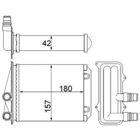 Achetez des Radiateur de chauffage MAHLE ORIGINAL AH 246 000S à prix pour 36,79 €