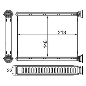 Comprar Radiador de calefacción de MAHLE ORIGINAL AH 250 000S a bajo precio de 105,66 €