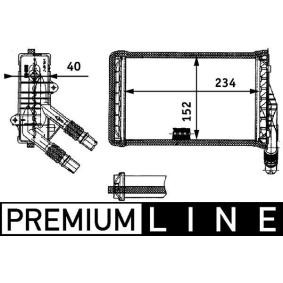 Achetez des Radiateur de chauffage MAHLE ORIGINAL AH 85 000P à prix pour 78,72 €