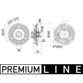 Kupplung, Kühlerlüfter CFC 128 001P von MAHLE ORIGINAL günstig für 107,87 € online kaufen