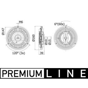 Kupplung, Kühlerlüfter CFC 265 000P von MAHLE ORIGINAL günstig für 86,75 € online kaufen