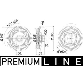 Kupplung, Kühlerlüfter CFC 268 000P von MAHLE ORIGINAL günstig für 149,75 € online kaufen