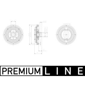 Kjøp Clutch, kjølevifte av MAHLE ORIGINAL CFC 47 001P til den lave prisen 1206,39 NOK