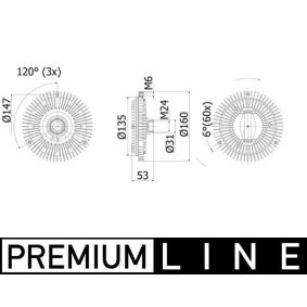 Kupplung, Kühlerlüfter CFC 49 001P von MAHLE ORIGINAL günstig für 90,17 € online kaufen
