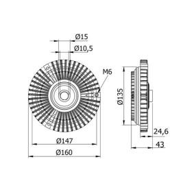 Kupplung, Kühlerlüfter CFC 52 000S von MAHLE ORIGINAL günstig für 123,85 € online kaufen