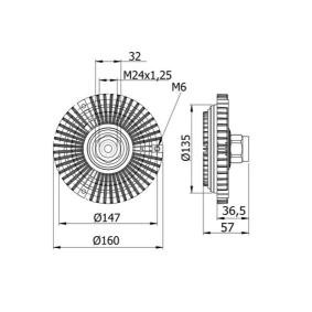 Kupplung, Kühlerlüfter CFC 58 000S von MAHLE ORIGINAL günstig für 106,77 € online kaufen