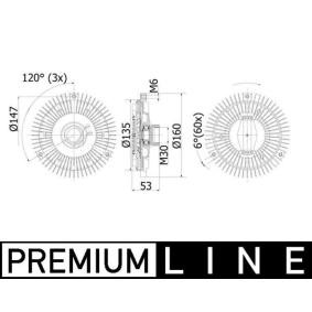Kupplung, Kühlerlüfter CFC 76 001P von MAHLE ORIGINAL günstig für 114,28 € online kaufen
