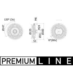 Kjøp Clutch, kjølevifte av MAHLE ORIGINAL CFC 79 001P til den lave prisen 1466,37 NOK