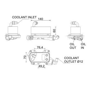 Achetez des Radiateur d'huile de boite de vitesse automatique MAHLE ORIGINAL CLC 132 000P à prix pour 117,11 €