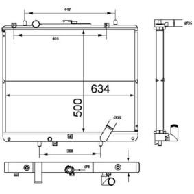 Kjøp Radiator, motorkjøling av MAHLE ORIGINAL CR 1747 000S til den lave prisen 2152,09 NOK