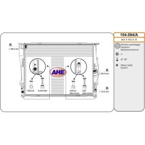 Kühler, Motorkühlung 104.094/A von AHE günstig für 167,74 € online kaufen