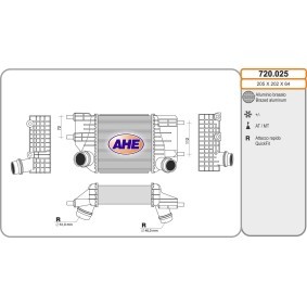 Acquista Intercooler da AHE 720.025 a buon mercato per soli 249,54 €