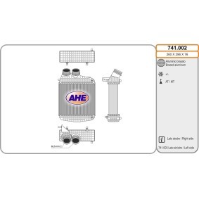 Compre Intercooler de AHE online para Quattroporte VI a preços moderados