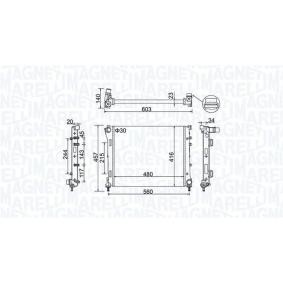 Kjøp Radiator, motorkjøling av MAGNETI MARELLI 350213151100 til den lave prisen 849,56 NOK