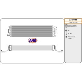 Köp Intercooler av AHE 738.004 till det låga priset 3365,35 kr