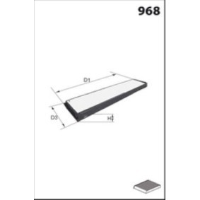 Acquista Filtro abitacolo da MISFAT HB244 a buon mercato per soli 62,16 €