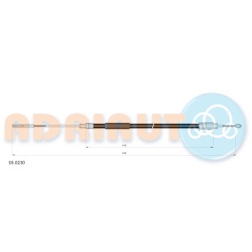 Acquista Cavo freno a mano da ADRIAUTO 05.0230 a buon mercato per soli 17,36 €