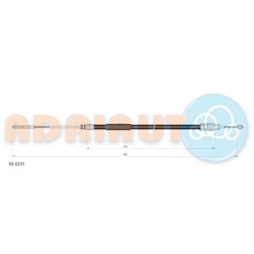 Acquista Cavo freno a mano da ADRIAUTO 05.0231 a buon mercato per soli 17,36 €